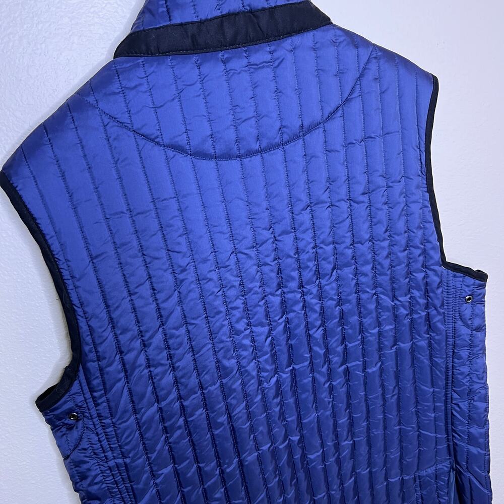 Southern Pines Navy Quilted Pocketed Vest Large - Picture 10 of 12